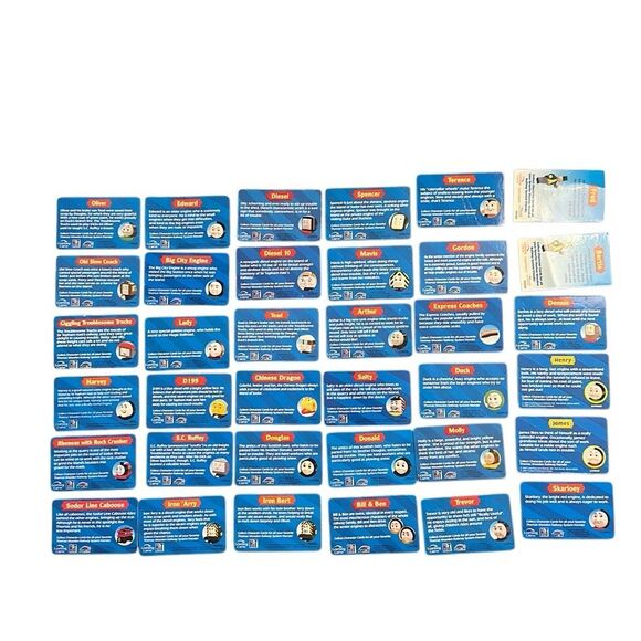 Lot of 36 Thomas The Tank Engine & Friends Train Collector Character Cards Rare - Picture 2 of 15